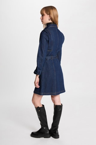 Robe chemise en jean - Bleu