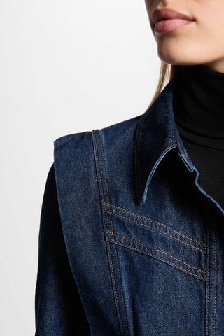 Robe chemise en jean - Bleu