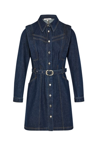 Robe chemise en jean - Bleu