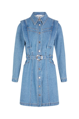 Robe chemise en jean - Bleu