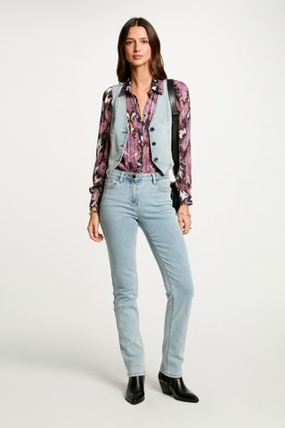 Gilet sans manches en jean - Bleu