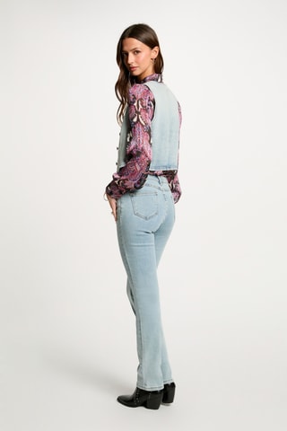 Gilet sans manches en jean - Bleu