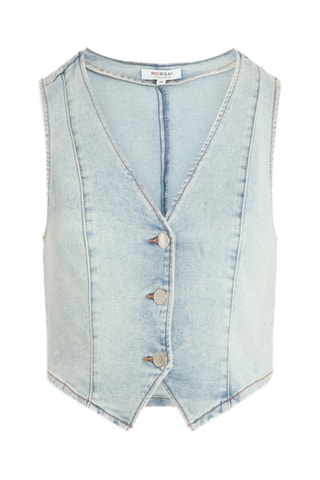 Gilet sans manches en jean - Bleu