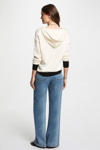 Pull à capuche - Blanc