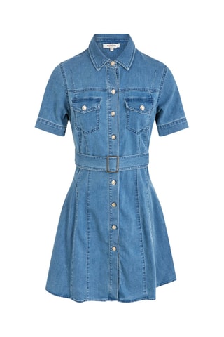 Robe chemise en jean - Bleu