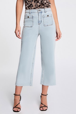 Jean 7/8 taille haute - Bleu