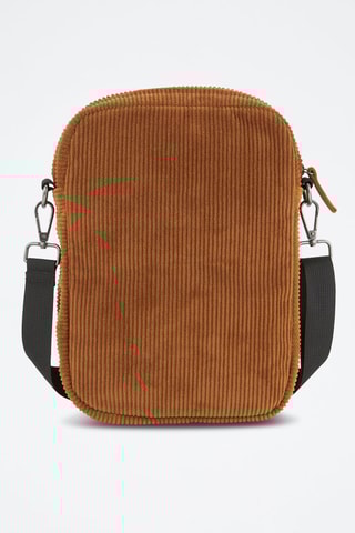 Sacoche bandoulière en velours - Camel