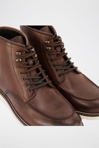 Boots en cuir - Marron