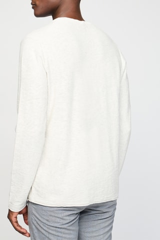 Pull trompe-l’œil - Ecru chiné