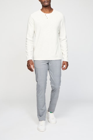 Pull trompe-l’œil - Ecru chiné