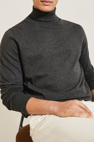 Pull en coton biolobique - Gris chiné