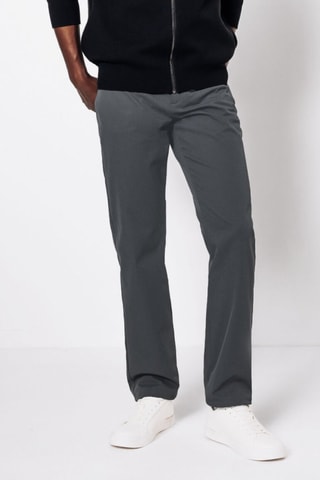 Pantalon regular - Gris foncé