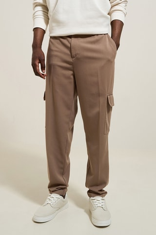 Pantalon cargo relaxed - Marron