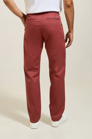 Chino regular en coton biologique - Bordeaux