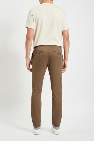 Pantalon chino slim - Camel - Longueur 32