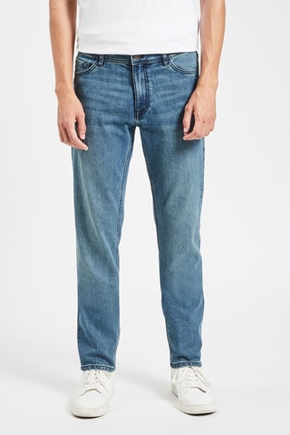 Jean straight - Bleu - Longueur 34