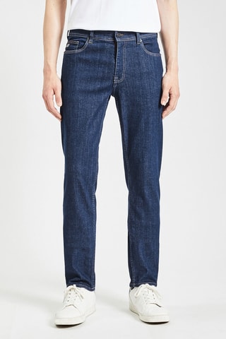 Jean straight - Bleu - Longueur 34