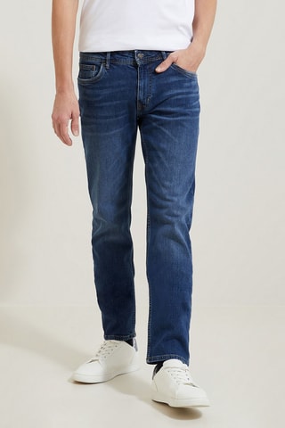 Jean straight - Bleu - Longueur 34