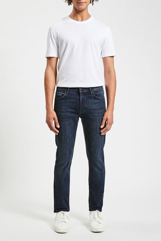 Jean straight - Bleu - Longueur 34