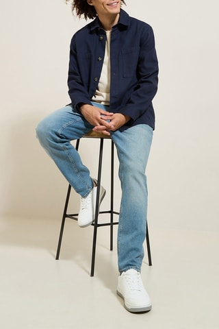 Jean tapered slim - Ciel - Longueur 34