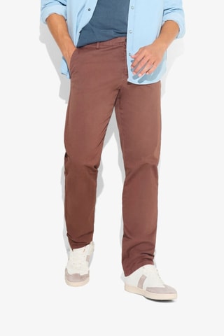 Biologisch Katoenen Jeans Regular - Bordeauxrood