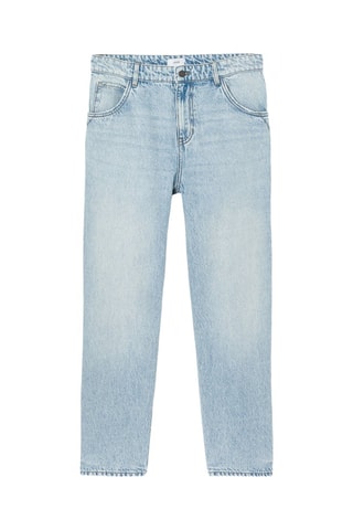 Jean baggy taille haute L34 - Bleu