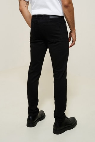 Jean skinny en coton biologique - Noir