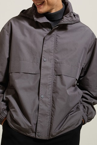 Windjack met Capuchon - Grijs