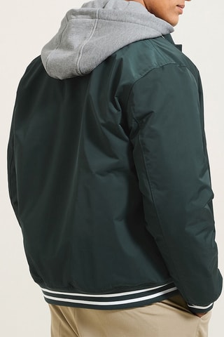 Baseball jasje met capuchon - Groen