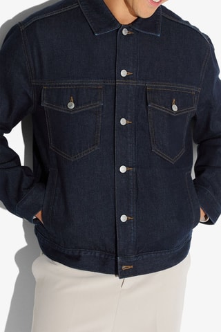 Veste en jean - Bleu marine