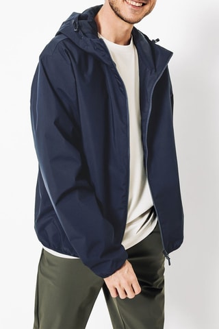 Windjack met Capuchon - Marineblauw