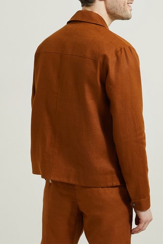 Blouson en lin - Camel