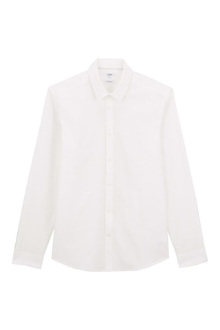 Chemise slim en coton biologique - Blanc