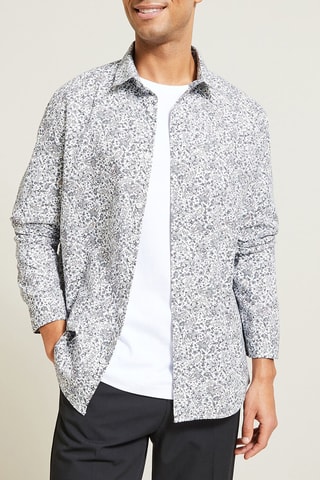 Chemise regular en coton biologique - Ecru