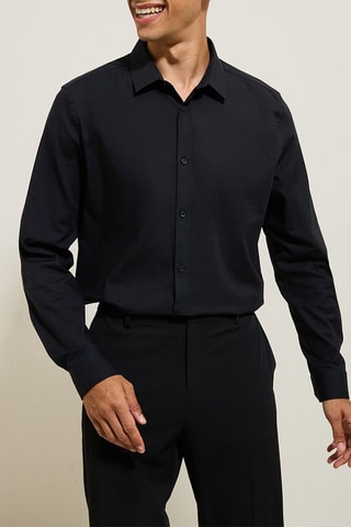 Chemise slim - Noir