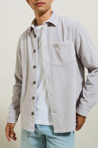 Surchemise regular velours - Bleu