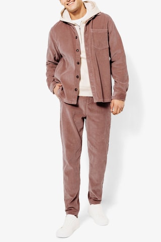 Surchemise regular velours - Rose