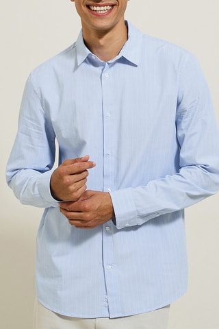Chemise slim - Ciel