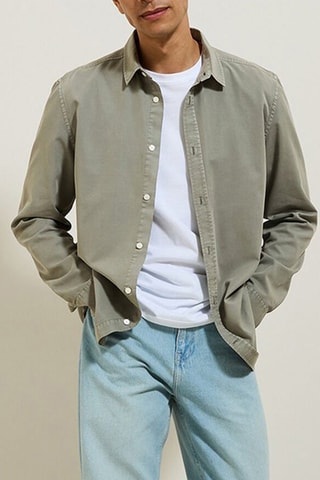 Chemise regular - Gris clair