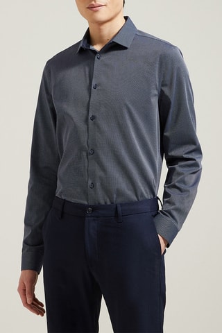 Chemise slim - Bleu foncé