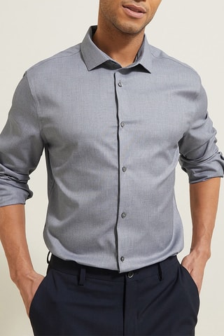 Chemise slim - Gris