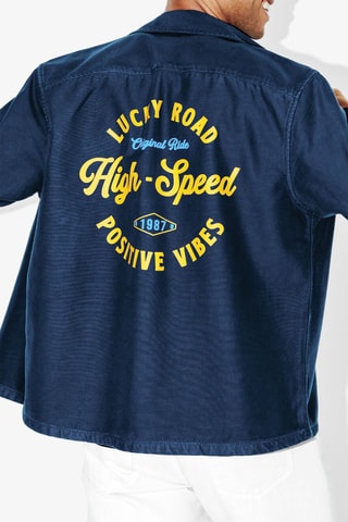 Surchemise regular - Bleu marine