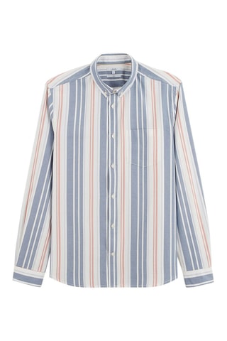 Chemise slim en coton biologique - Bleu marine