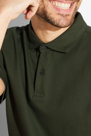 Polo regular en coton biologique - Kaki