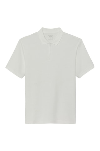 Polo regular en coton biologique - Blanc