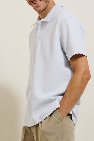 Polo relaxed - Gris clair