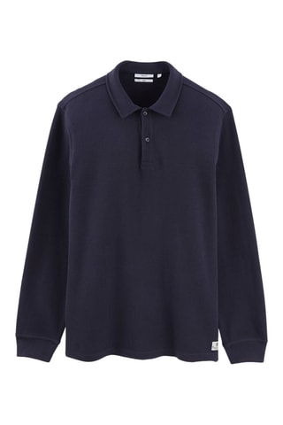 Polo en coton biologique - Bleu marine