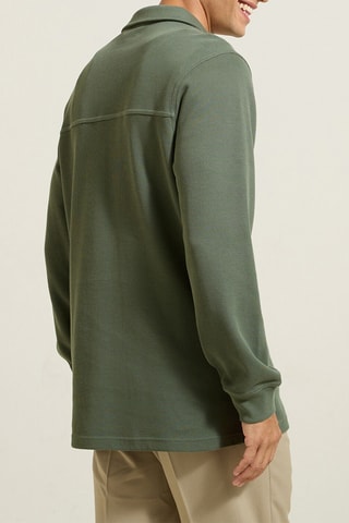 Polo en coton biologique - Kaki