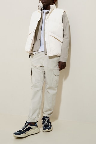 Doudoune sans manches - Beige