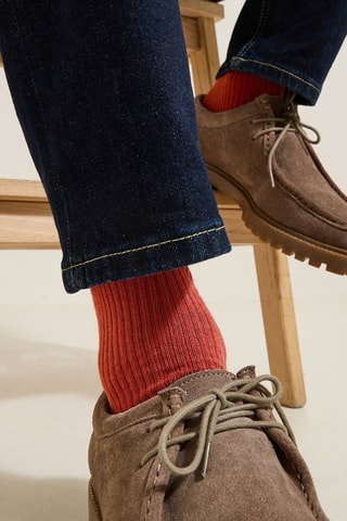 Chaussettes en coton biologique - Bordeaux